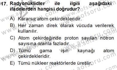 Tıp Terimleri Dersi 2013 - 2014 Yılı Tek Ders Sınav Soruları 17. Soru