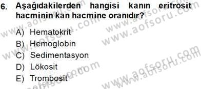 Tıp Terimleri Dersi 2014 - 2015 Yılı (Vize) Ara Sınav Soruları 6. Soru