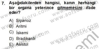 Tıp Terimleri Dersi 2014 - 2015 Yılı (Vize) Ara Sınav Soruları 7. Soru