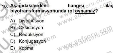 Tıp Terimleri Dersi 2014 - 2015 Yılı (Final) Dönem Sonu Sınav Soruları 10. Soru