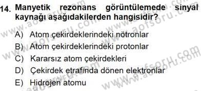 Tıp Terimleri Dersi 2014 - 2015 Yılı (Final) Dönem Sonu Sınav Soruları 14. Soru