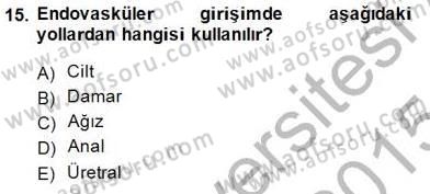 Tıp Terimleri Dersi 2014 - 2015 Yılı (Final) Dönem Sonu Sınav Soruları 15. Soru