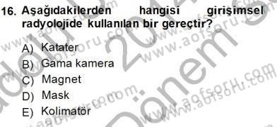 Tıp Terimleri Dersi 2014 - 2015 Yılı (Final) Dönem Sonu Sınav Soruları 16. Soru