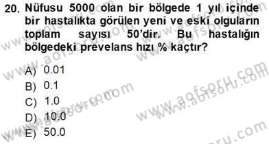 Tıp Terimleri Dersi 2014 - 2015 Yılı (Final) Dönem Sonu Sınav Soruları 20. Soru