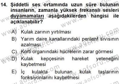 Tıp Terimleri Dersi Ara Sınavı Deneme Sınav Soruları 14. Soru
