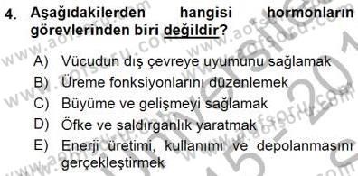 Tıp Terimleri Dersi Ara Sınavı Deneme Sınav Soruları 4. Soru