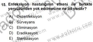 Tıp Terimleri Dersi 2015 - 2016 Yılı (Final) Dönem Sonu Sınav Soruları 15. Soru