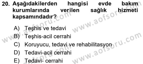 Tıp Terimleri Dersi 2016 - 2017 Yılı 3 Ders Sınav Soruları 20. Soru
