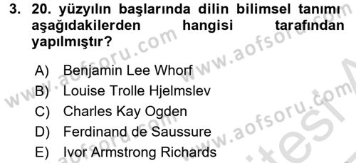 Tıp Terimleri Dersi 2016 - 2017 Yılı (Vize) Ara Sınav Soruları 3. Soru