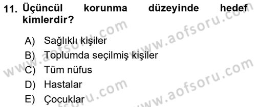 Tıp Terimleri Dersi 2016 - 2017 Yılı (Final) Dönem Sonu Sınav Soruları 11. Soru