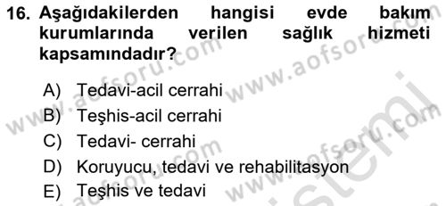 Tıp Terimleri Dersi 2018 - 2019 Yılı 3 Ders Sınavı 16. Soru