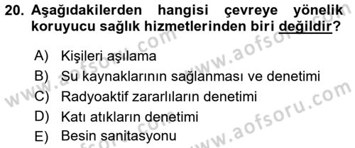 Tıp Terimleri Dersi 2021 - 2022 Yılı Yaz Okulu Sınavı 20. Soru