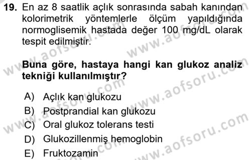 Tıp Terimleri Dersi 2025 - 2026 Yılı Yaz Okulu Sınav Soruları 19. Soru