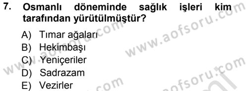 Sağlık Kurumları Yönetimi 1 Dersi 2013 - 2014 Yılı Tek Ders Sınav Soruları 7. Soru