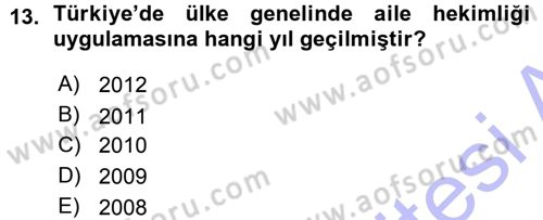 Sağlık Kurumları Yönetimi 1 Dersi 2015 - 2016 Yılı (Vize) Ara Sınav Soruları 13. Soru