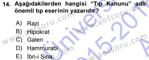 Sağlık Kurumları Yönetimi 1 Dersi 2015 - 2016 Yılı (Vize) Ara Sınav Soruları 14. Soru