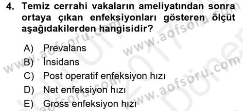 Sağlık Kurumları Yönetimi 1 Dersi 2017 - 2018 Yılı (Final) Dönem Sonu Sınav Soruları 4. Soru