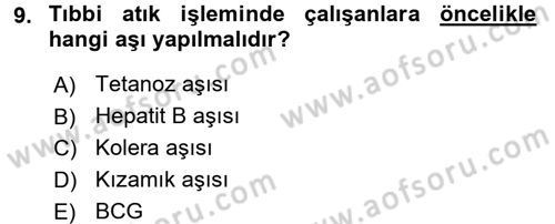 Sağlık Kurumları Yönetimi 1 Dersi 2017 - 2018 Yılı (Final) Dönem Sonu Sınav Soruları 9. Soru
