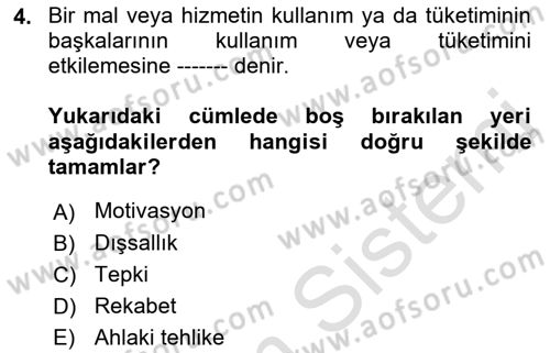 Sağlık Kurumları Yönetimi 1 Dersi 2018 - 2019 Yılı 3 Ders Sınav Soruları 4. Soru
