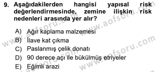 Sağlık Kurumları Yönetimi 1 Dersi 2018 - 2019 Yılı (Final) Dönem Sonu Sınavı 9. Soru