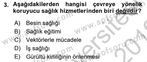 Sağlık Kurumları Yönetimi 1 Dersi 2018 - 2019 Yılı Yaz Okulu Sınav Soruları 3. Soru