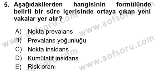 Sağlık Kurumları Yönetimi 1 Dersi 2019 - 2020 Yılı (Vize) Ara Sınav Soruları 5. Soru