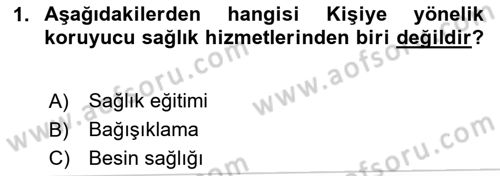 Sağlık Kurumları Yönetimi 1 Dersi 2020 - 2021 Yılı Yaz Okulu Sınav Soruları 1. Soru