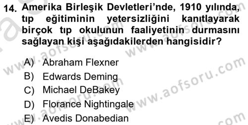 Sağlık Kurumları Yönetimi 1 Dersi 2022 - 2023 Yılı (Vize) Ara Sınav Soruları 14. Soru
