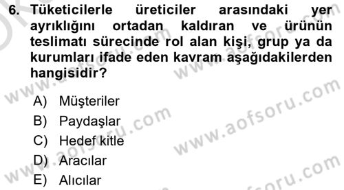 Sağlık Kurumları Yönetimi 1 Dersi 2022 - 2023 Yılı Yaz Okulu Sınavı 6. Soru