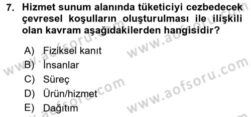 Sağlık Kurumları Yönetimi 1 Dersi 2022 - 2023 Yılı Yaz Okulu Sınav Soruları 7. Soru