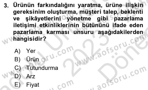 Sağlık Kurumları Yönetimi 1 Dersi 2023 - 2024 Yılı (Final) Dönem Sonu Sınav Soruları 3. Soru