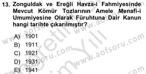 Sağlık Kurumları Yönetimi 1 Dersi 2023 - 2024 Yılı Yaz Okulu Sınav Soruları 13. Soru