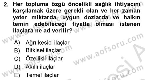 Sağlık Kurumları Yönetimi 1 Dersi 2025 - 2026 Yılı (Vize) Ara Sınav Soruları 2. Soru