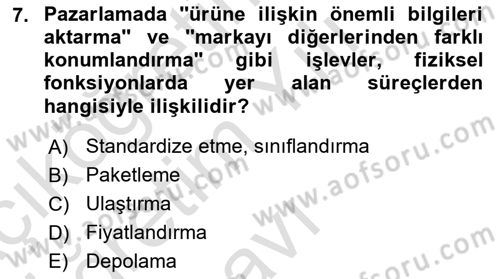 Sağlık Kurumları Yönetimi 1 Dersi 2025 - 2026 Yılı Yaz Okulu Sınav Soruları 7. Soru