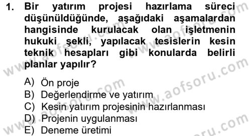 Sağlık Kurumları Yönetimi 2 Dersi 2012 - 2013 Yılı (Vize) Ara Sınav Soruları 1. Soru