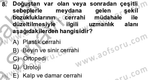 Sağlık Kurumları Yönetimi 2 Dersi 2013 - 2014 Yılı (Vize) Ara Sınav Soruları 8. Soru