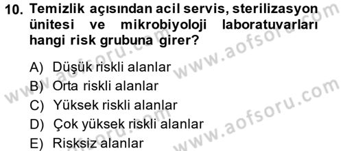 Sağlık Kurumları Yönetimi 2 Dersi 2013 - 2014 Yılı Tek Ders Sınav Soruları 10. Soru