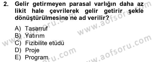 Sağlık Kurumları Yönetimi 2 Dersi 2014 - 2015 Yılı Tek Ders Sınav Soruları 2. Soru