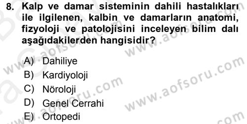 Sağlık Kurumları Yönetimi 2 Dersi 2015 - 2016 Yılı (Vize) Ara Sınav Soruları 8. Soru