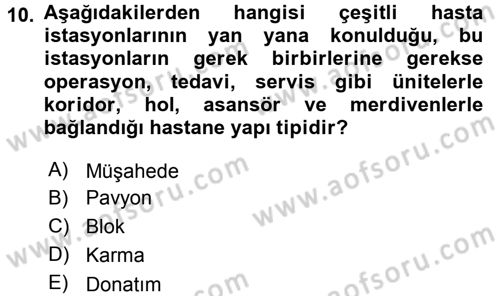 Sağlık Kurumları Yönetimi 2 Dersi 2015 - 2016 Yılı Tek Ders Sınav Soruları 10. Soru