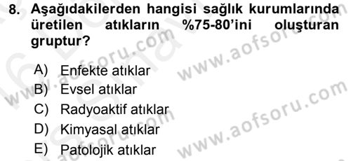 Sağlık Kurumları Yönetimi 2 Dersi 2015 - 2016 Yılı Tek Ders Sınav Soruları 8. Soru