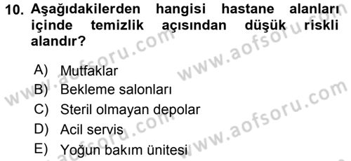 Sağlık Kurumları Yönetimi 2 Dersi 2016 - 2017 Yılı 3 Ders Sınav Soruları 10. Soru