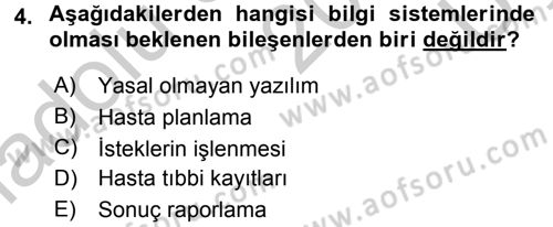 Sağlık Kurumları Yönetimi 2 Dersi 2016 - 2017 Yılı 3 Ders Sınav Soruları 4. Soru