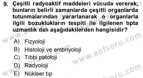 Sağlık Kurumları Yönetimi 2 Dersi 2016 - 2017 Yılı 3 Ders Sınav Soruları 9. Soru
