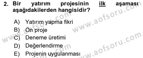 Sağlık Kurumları Yönetimi 2 Dersi 2016 - 2017 Yılı (Vize) Ara Sınav Soruları 2. Soru