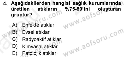 Sağlık Kurumları Yönetimi 2 Dersi 2017 - 2018 Yılı 3 Ders Sınav Soruları 4. Soru