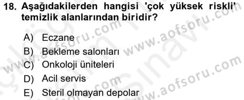 Sağlık Kurumları Yönetimi 2 Dersi 2017 - 2018 Yılı (Vize) Ara Sınav Soruları 18. Soru