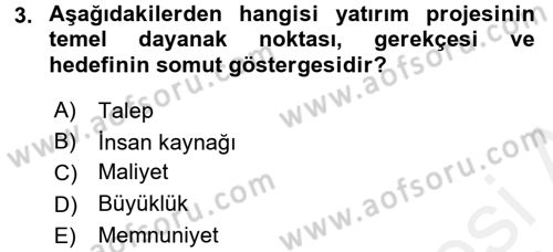 Sağlık Kurumları Yönetimi 2 Dersi 2017 - 2018 Yılı (Vize) Ara Sınav Soruları 3. Soru