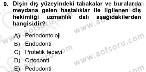 Sağlık Kurumları Yönetimi 2 Dersi 2017 - 2018 Yılı (Vize) Ara Sınav Soruları 9. Soru