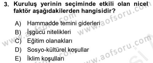 Sağlık Kurumları Yönetimi 2 Dersi 2017 - 2018 Yılı (Final) Dönem Sonu Sınav Soruları 3. Soru